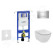 GEBERIT Duofix Modul pro závěsné WC s tlačítkem Sigma30, lesklý chrom/chrom mat + Ideal Standard