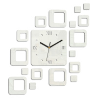 Moderní nástěnné hodiny ROMAN WHITE