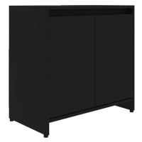 Shumee Koupelnová skříňka - černá, 60 × 33 × 61 cm, dřevotříska, 802643
