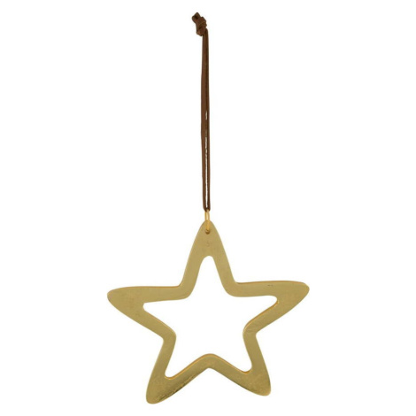 Závěsná vánoční dekorace ve zlaté barvě Ego Dekor Star