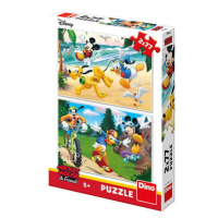 Dino puzzle Walt Disney Mickey sportuje 2x77 dílků