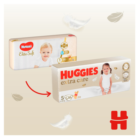 HUGGIES® Extra Care pleny jednorázové 5 (12-17 kg) 50 ks