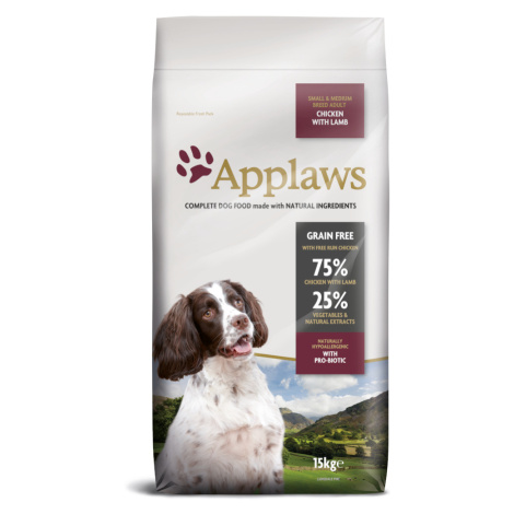 Applaws Dog Adult Small & Medium Breed Chicken & Lamb - 15 Kg
