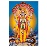 Fotografie Picture of Hindu god Vishnu, Julian Kumar, 26.7 × 40 cm