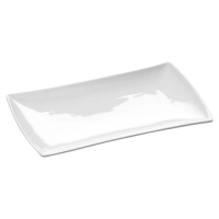 Bílý porcelánový talíř Maxwell & Williams East Meets West, 20,5 x 12 cm