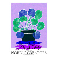 Ilustrace Portait of a Pilea, Nordic Creators, 30 × 40 cm