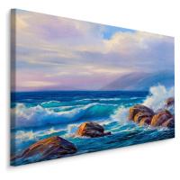 Plátno Vlny A Skály V Moři Varianta: 70x50