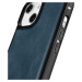 iCarer kožené pouzdro na iPhone 14 6.1" Oil wax real leather back cover Blue