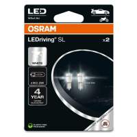 OSRAM LEDriving SL W2.3W W2x4.6d 0.25W 12V 6000K 25 lm White 2ks 2723DWP-2BL