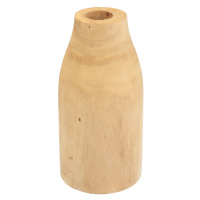 Dřevěná sloupová váza 25 cm