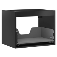 MEXEN Box-A skříňka pro umyvadlo 60, 1 šuplík, černá mat 91AX0-0600-470-1-71