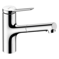 Dřezová baterie Hansgrohe Zesis s vytahovací sprškou, 2 proudy chrom 74800000