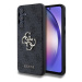 Guess PU 4G Metal Logo Zadní Kryt pro Samsung Galaxy A55 5G Grey