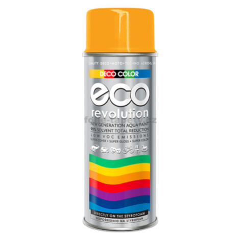 DecoColor Barva ve spreji ECO lesklá, RAL 400 ml Výběr barev: RAL 1028 žlutá