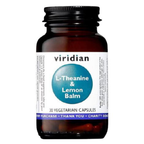 Viridian L-Theanine & Lemon Balm 30 kapslí