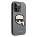 Karl Lagerfeld KLHCP14XSAPKHG hard silikonové pouzdro iPhone 14 PRO MAX 6.7" silver Saffiano Kar