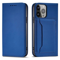 Magnetové pouzdro na karty Samsung Galaxy S23+ flip cover wallet stand blue