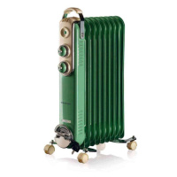 Ariete Vintage oil Radiator with 9 Element 838/04, zelený