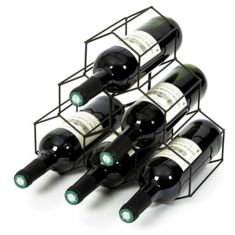 Compactor Stojan pro 6 lahví vína, 28 x 28 x 4,5 cm, matná ocel