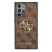 Guess GUHCS22L4GMGBR hard silikonové pouzdro Samsung Galaxy S22 ULTRA 5G brown 4G kovové logo