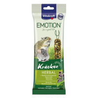 Vitakraft pochoutka pro malé hlodavce Emotion Kräcker Herbal 3ks