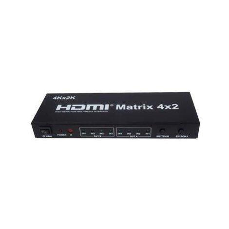 PremiumCord HDMI matrix switch 4:2,s audiem, rozlišení 4Kx2K