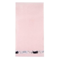 4sleep Dětský ručník 30 × 50 cm, Kočky růžové