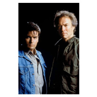 Fotografie The Rookie - Charlie Sheen And Clint Eastwood, 26.7 × 40 cm