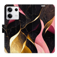 iSaprio flip pouzdro Gold Pink Marble 02 pro Xiaomi Redmi Note 13 5G