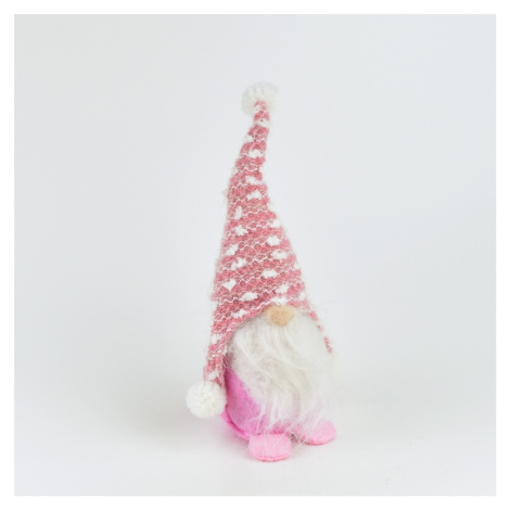 Vánoční textilní skřítek Pinky, 23 cm