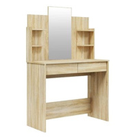 Shumee Toaletní stolek se zrcadlem dub sonoma 96 × 40 × 142 cm