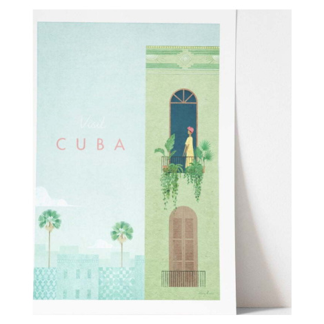 Plakát Travelposter Cuba, 30 x 40 cm