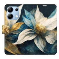 iSaprio flip pouzdro Gold Flowers pro Xiaomi Redmi Note 13