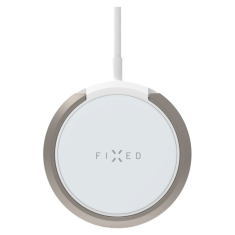 FIXED MagPad bezdrátová MagSafe nabíječka se stojánkem (15W) bílá