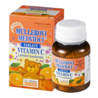 Müllerovi medvídci s vitaminem C s příchutí mandarinky 45 tablet