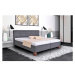 Čalouněná postel Mary 180x200, šedá, včetně matrace