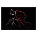 Fotografie cyclist on black background, Stanislaw Pytel, 40 × 26.7 cm