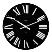Nástěnné hodiny Firenze, černé, prům. 36 cm - Alessi