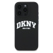 Zadní kryt DKNY Liquid Silicone Arch Logo MagSafe pro Apple iPhone 16 Pro, černá