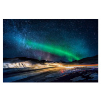 Umělecká fotografie Aurora Borealis, Iceland, Arctic-Images, (40 x 26.7 cm)