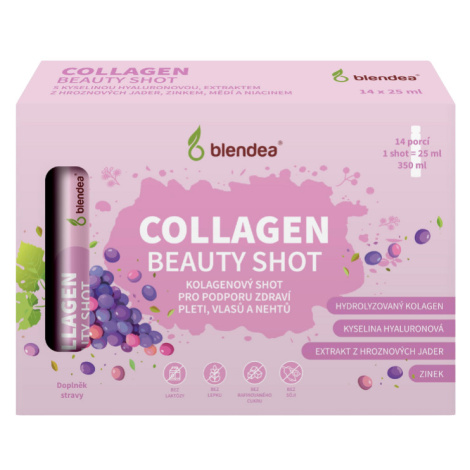 Blendea Collagen Beauty Shot s kyselinou hyaluronovou a zinkem 14x25 ml