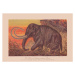 Ilustrace Woolly mammoth , chromolithograph, published in, ZU_09, 40 × 26.7 cm