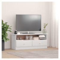 vidaXL TV skříňka se zásuvkami ALTA bílá 100x35x41 cm masivní borovice