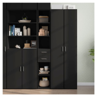 vidaXL Skříň highboard černá 30 x 42,5 x 185 cm kompozitní dřevo