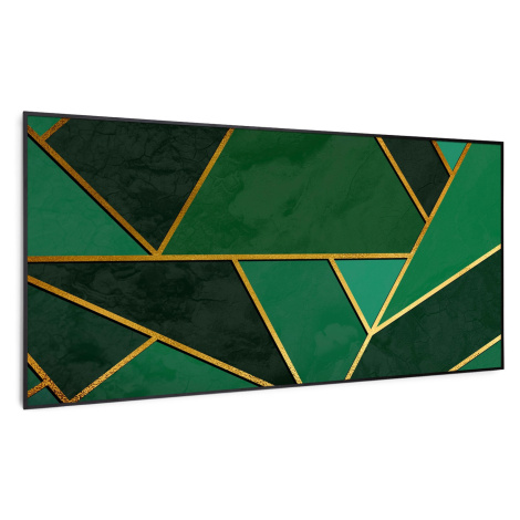 Klarstein Wonderwall Air Art Smart, infračervený ohřívač, 120 x 60 cm, 700 W, zelená čára