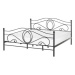 BELIANI postel LYRA 180 × 200 cm, kov, černá