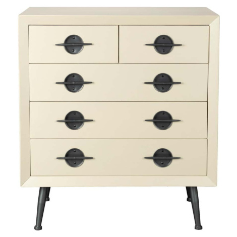 Béžová komoda z kaučukového dřeva 86x86x40 cm Edson – Dutchbone