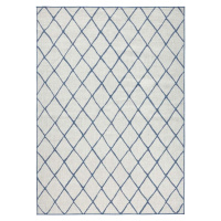 Modro-krémový venkovní koberec NORTHRUGS Malaga, 200 x 290 cm