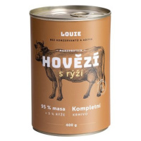 LOUIE Kompletní krmivo hovězí (95 %) s rýží (5 %) 400 g