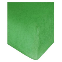 4sleep froté prostěradlo nepropustné s gumičkou, 60 × 120 - Zelené
